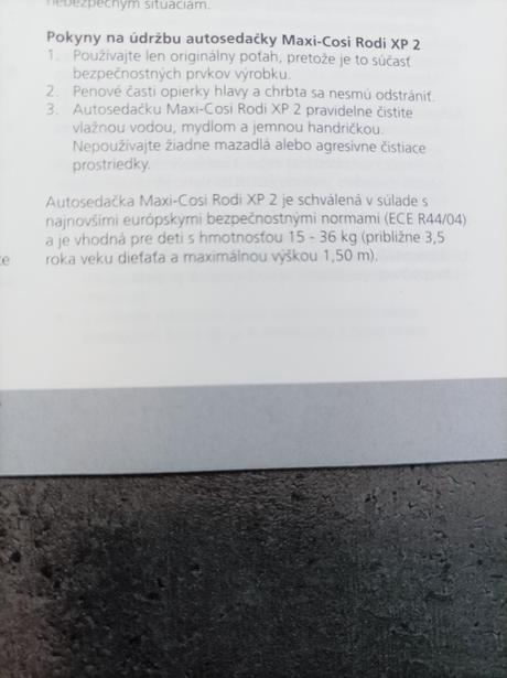 2 x autosedačka maxi-cosi rodi xp 2, maxi cosi