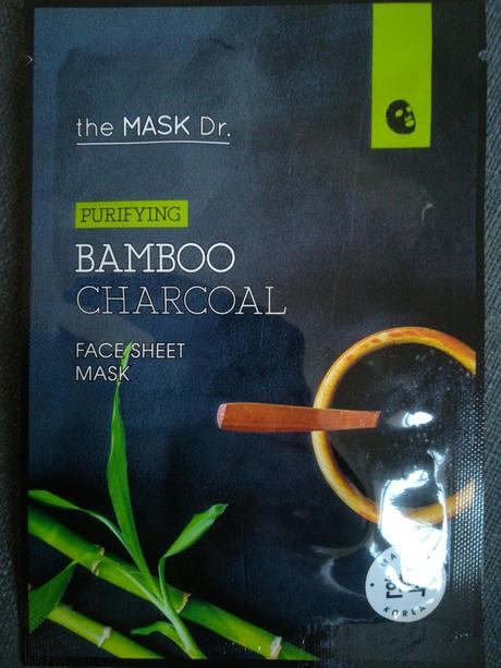 Face sheet mask s bambusom+uhlím kórejská tvárová,