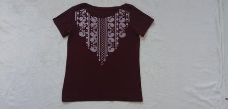 Pekné bavlnené tričko bordovej farby, mohito,36
