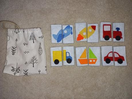 Montessori pexeso, dopravne prostriedky(6 párov), 