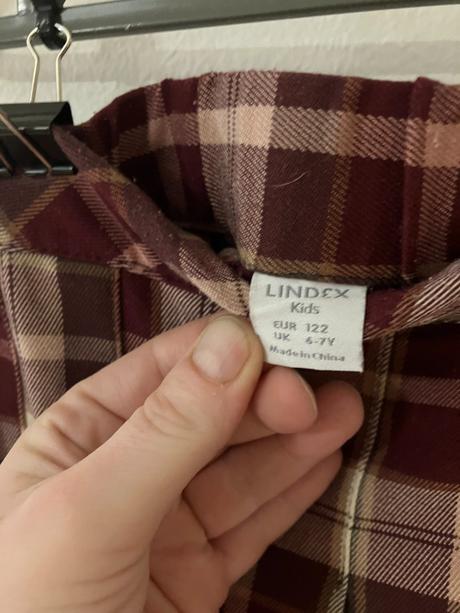 Skladaná károvaná sukňa, lindex,122
