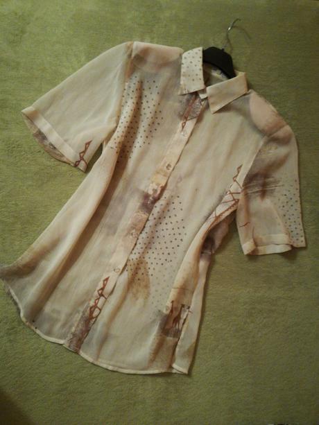 Dámska blúzočka- košeľový strih, m