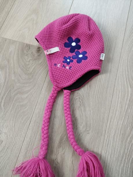 Dievčenská čiapka - ušianka na cca 6-7 rokov, 116