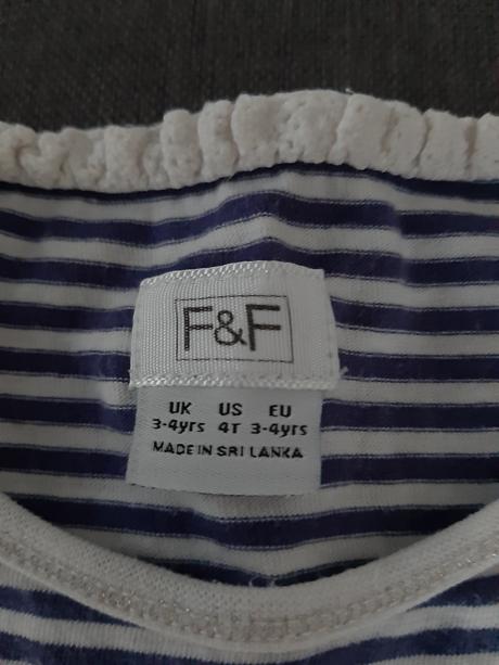 Pásikavé šaty, f&f,104