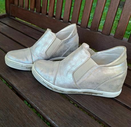 Pohodlné kožené topanky, 37