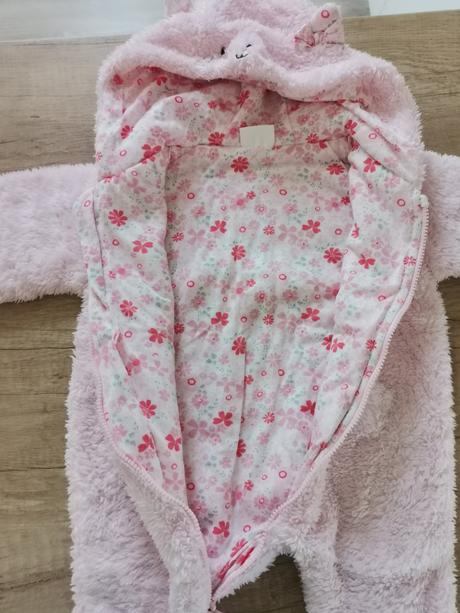 Ružový dievčenský teply overal, f&f,62