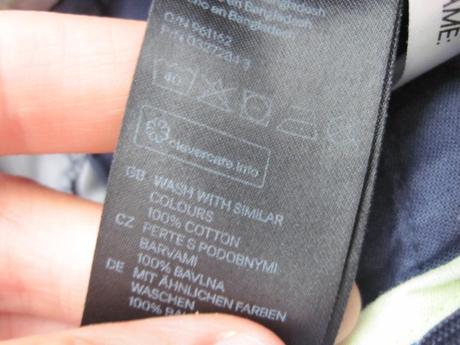 Plátené šortky s palmami 104/110, h&m,104