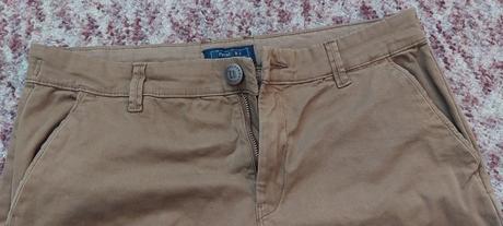 Hnedé nohavice jemne elastické, next,152