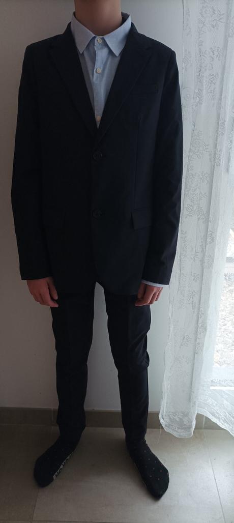 Oblek zara (sako a nohavice na puky ), 158