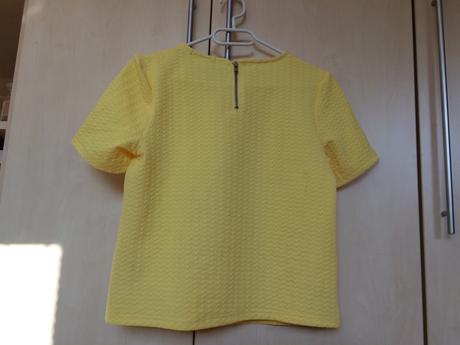 Žltý top na zips, esmara,38