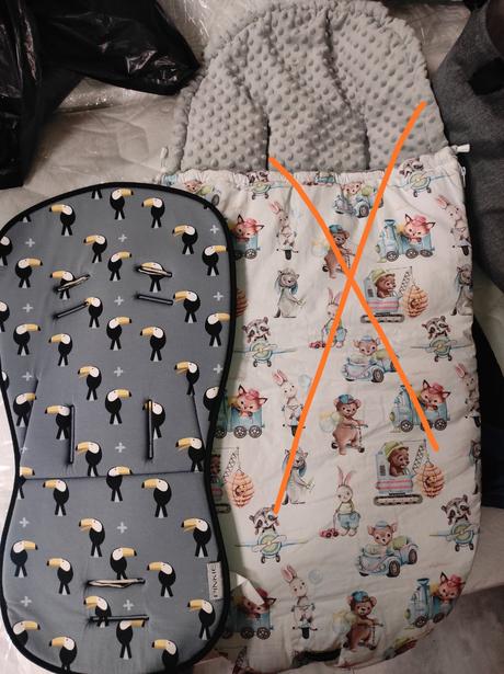 Podložka do kočíka, pinkie