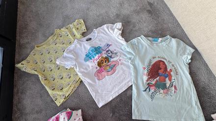 Tričká 3ks f&f, sinsay, disney 128, f&f,128