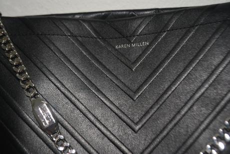 Elegantná kožená kabelka karen millen, 