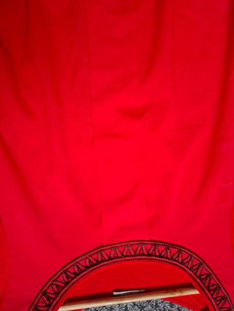 Elegantná červená blúzka, orsay,s