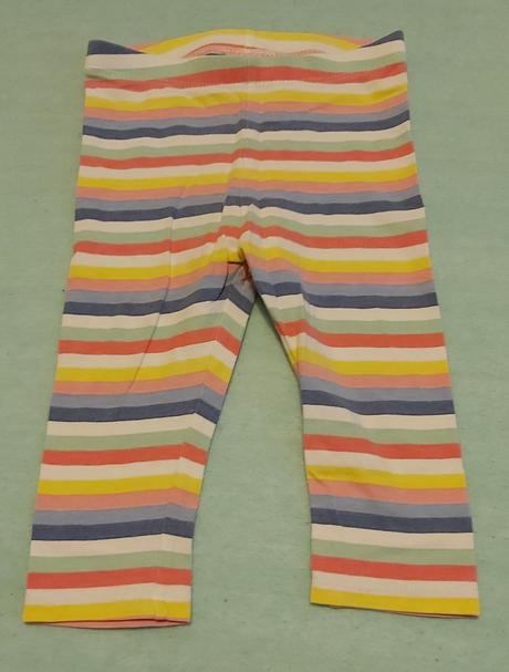 Legíny farebné pásiky h&m 68, h&m,68