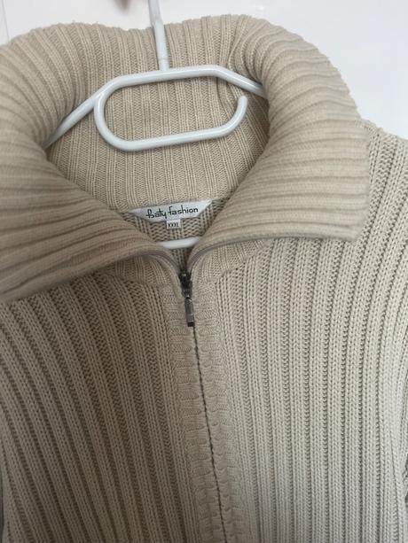 Dlhy sveter na zips, baty fashion,xxxl