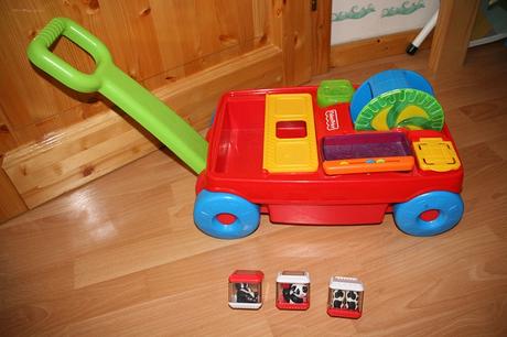 Fisher price vozík so zvukmi,