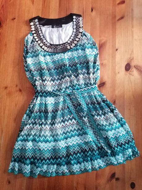 Tyrkysové letné šaty, s