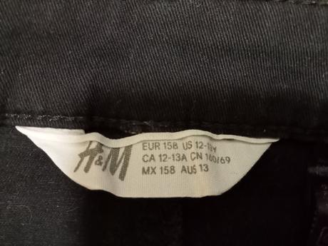 Ktatke nohavice, h&m,158