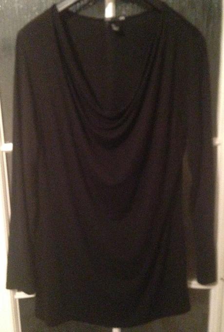 Tričko s padavým golierom, h&m,xl