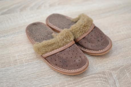 Detské hnedé papuče 27, 27