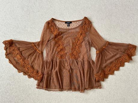 Tričko s priehĺadnými rukávmi, 38