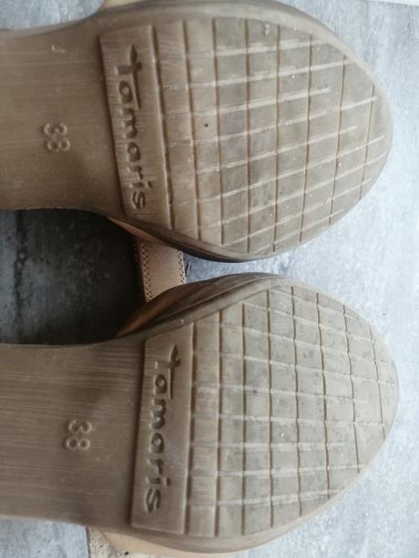 Tamaris pohodlné celokožené lodičky v38, tamaris,38