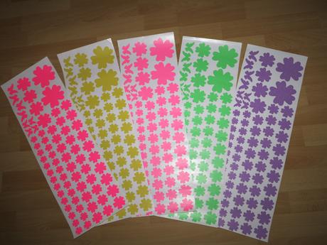 Kvetinky dekoračné nálepky,