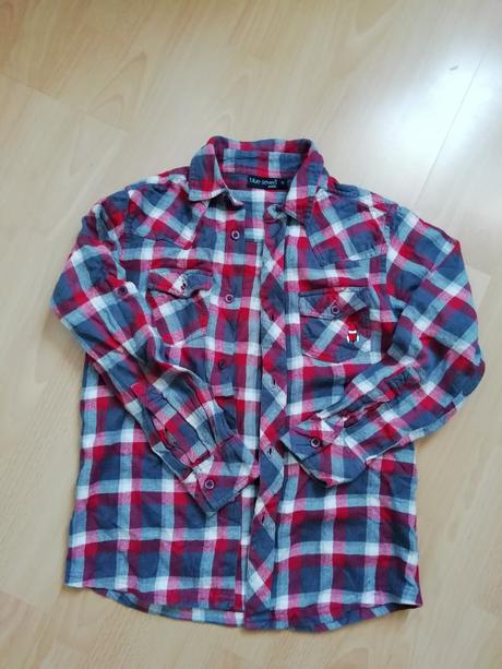 Košeľa, blue base,140