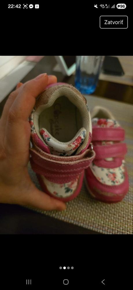 Dievčenské tenisky na suchý zips, cupcake,22