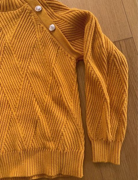 Orsay žltý pletený rolákovy sveter xs, orsay,xs