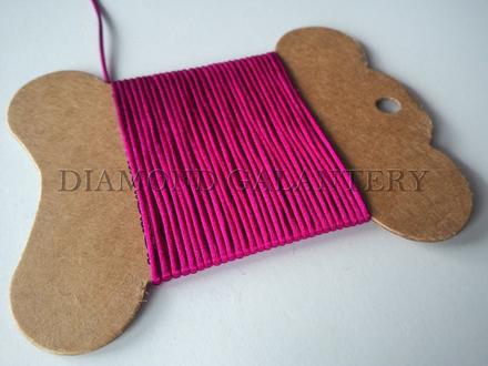 Shamballa šnúrka 1,5 mm saténová cyklamén, 