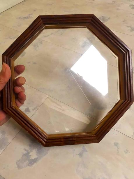 Starožitný drevený rám so sklom,