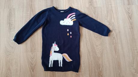 Koníkové pletené saty, f&f,116