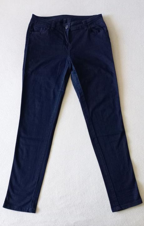 Modré riflové nohavice, f&f,40