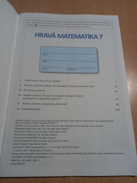 Hravá matematika 7 pracovný z,