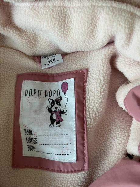 Dopodopo bunda 128 plus čispka, dopodopo,128