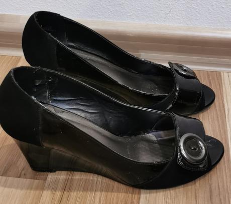 Čierne otvorené lodičky, 38