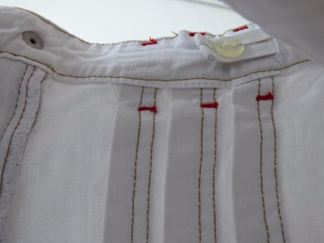 Biela riflová suknička, 110