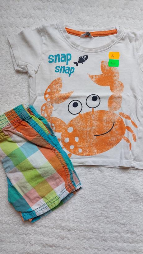 Krátke nohavice + tričko, pepco,86