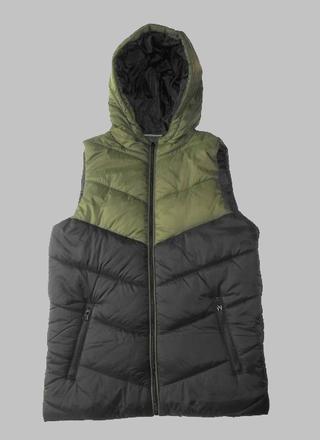 Zateplená vesta s kapucňou veľ.158, 152