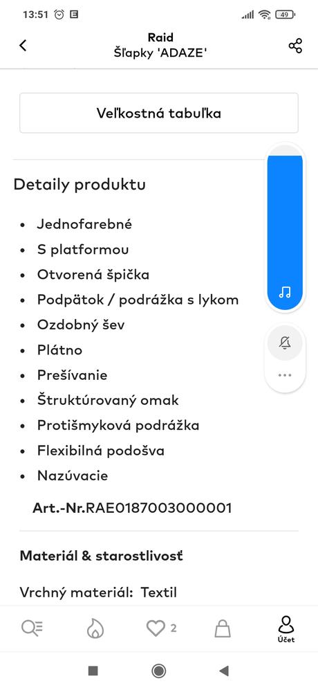 Šlapky adaze od raid, 39