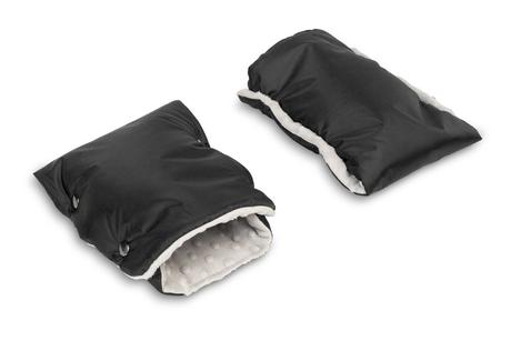 Sensillo rukávnik na kočík delený minky čierny, 