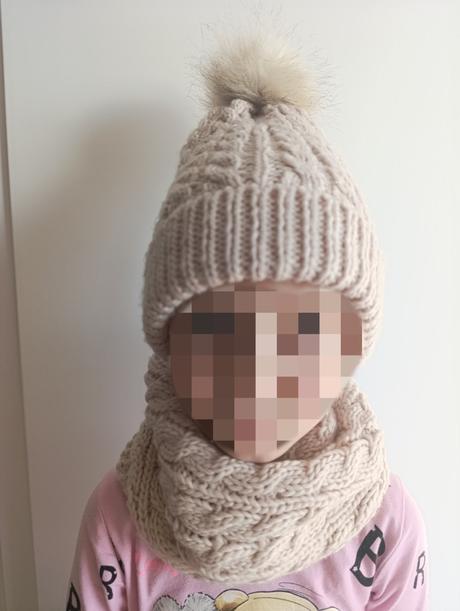 Zimný set - čiapka a šál tunel, pepco,56