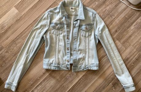 Dámska bledá riflovka, h&m,38