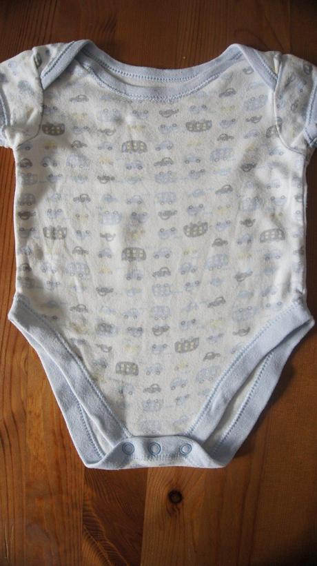 Body s autíčkami krátky rukáv, 68