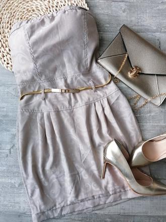 Šaty mini béžové, m