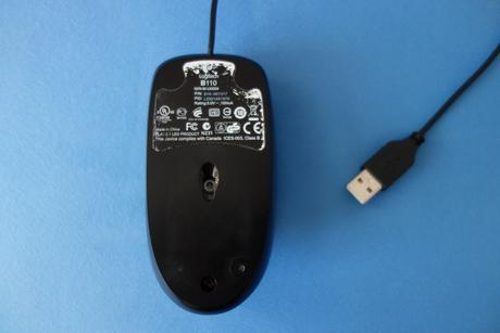 Myš logitech b110, optická, pripojenie usb,