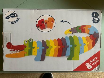 Drevené puzzle- abeceda, 