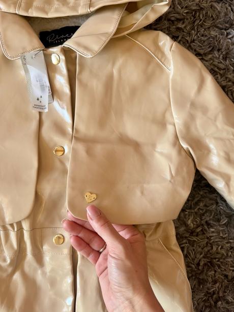 Prechodný kabát/zateplený pogumovaný kabátik, river island,134